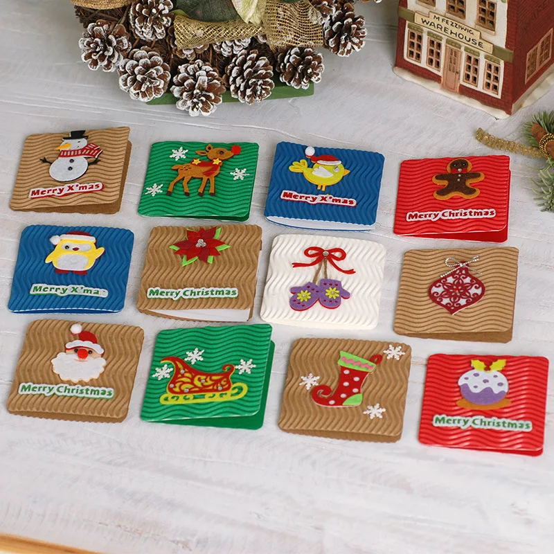 Buy Mini Christmas greeting card bulk, wholesale 3D Christmas card, friendship