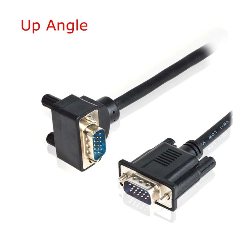 90 Degee Down Angled VGA GB Male To Staight Male Extension