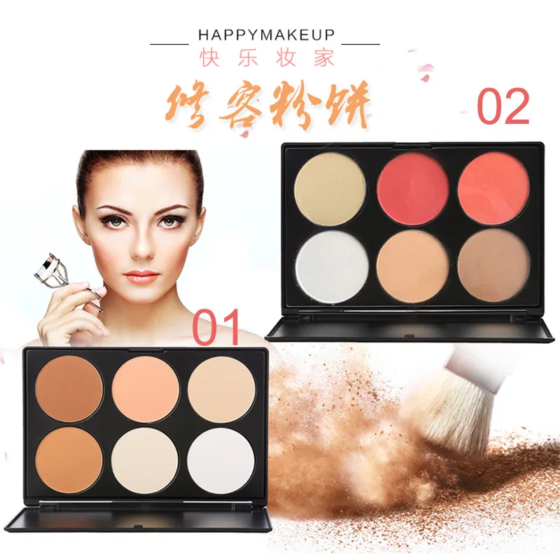 HAPPY MAKEUP 2018 Hot Style 6 Color Pigmentation 6 Color Blusher Makeup