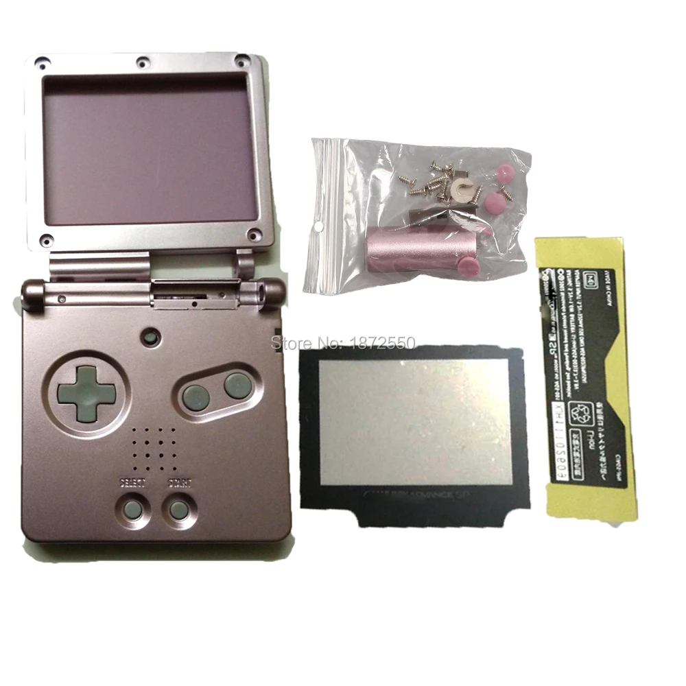 Ярко-розовый цвет корпус набор Ремонт Часть чехол для Nintendo dogba SP GameboySP Полный Корпус в сборе с X/Y отвертки