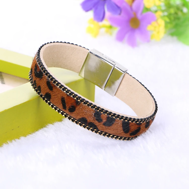 Online Hot Fashion Vintage Leopard Leather Horse Hair Bracelet Online Hot Fashion Vintage Leopard Leather Horse Hair Bracelet Magnetic Bracelets Bangles For Women Men Handmade Jewelry Aliexpress Mobile