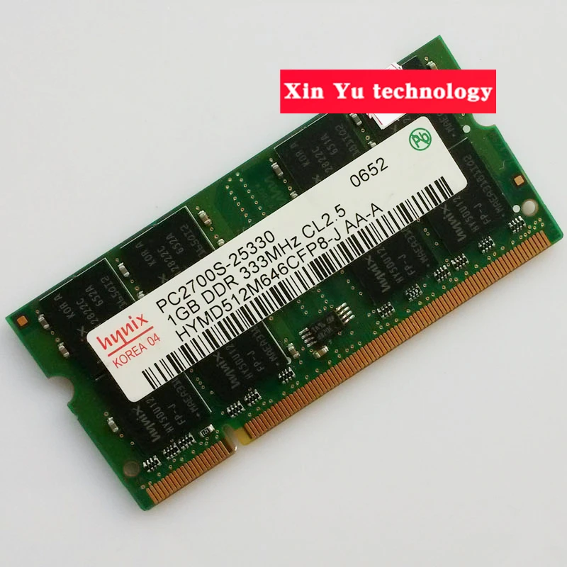 

Lifetime warranty For hynix DDR 1GB 333MHz PC-2700 Original authentic 1G notebook memory Laptop RAM 200PIN SODIMM