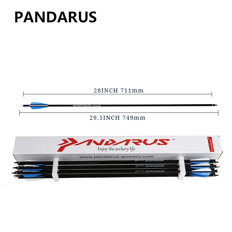 Pandarus стрел и для стрельбы из лука под открытым 28/30/32 дюймов позвоночника 500