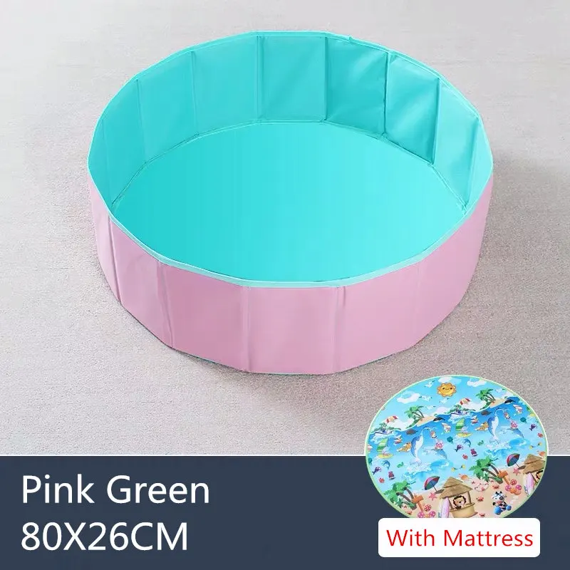 JayCreer 80x26 см мяч ямы дети мяч яма мяч палатка малыш мяч яма - Цвет: Pink Green 80CM