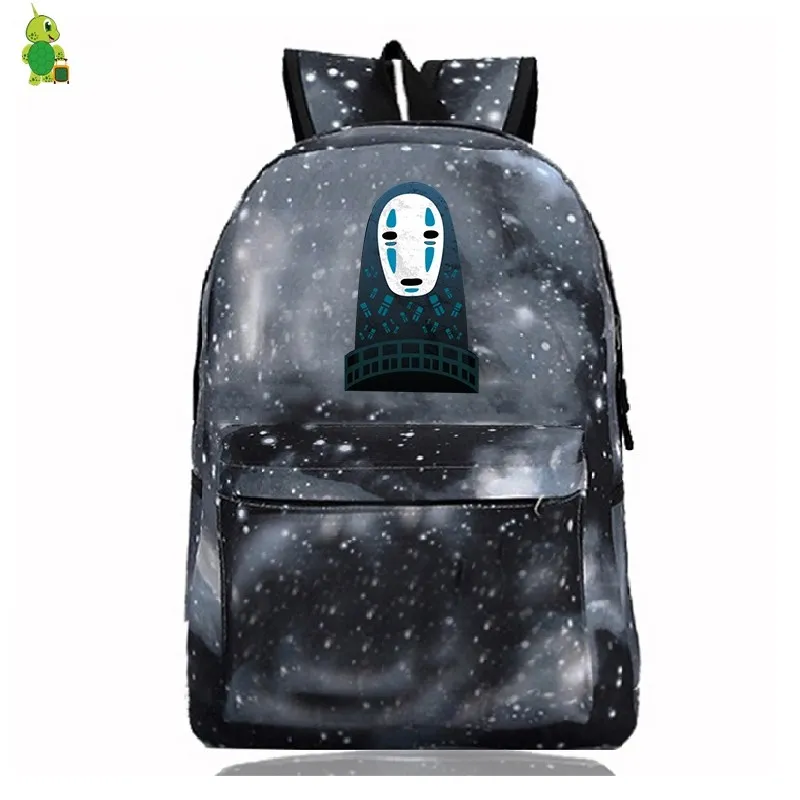 24 No Face мужские рюкзаки Galaxy Ghibli Унесенные спиралью школьные сумки для подростков девочек мальчиков повседневный рюкзак для женщин мужчин дорожные рюкзаки - Цвет: 24