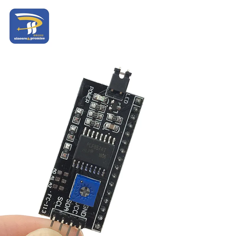 IIC Interface LCD1602 PCF8574T PCF8574 IIC/igc/интерфейс 16x2 символ ЖК-дисплей модуль 1602 5 В синий/желтый зеленый экран для Arduino DIY - Цвет: IIC Interface