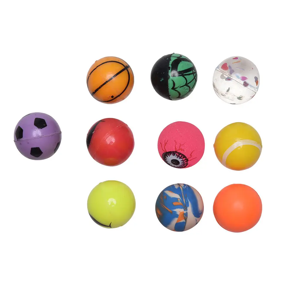 10pcs/lot Funny Toy Balls Mixed Bouncy Ball Solid Floating Bouncing