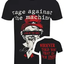 Rage Against the Machine Sam Free Мужская черная футболка с короткими рукавами Новая модная футболка мужская одежда