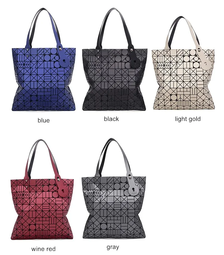 Световой Для женщин Tote геометрический большой Ёмкость складная сумка Роскошные Брендовая Дизайнерская обувь Высокое качество сумки