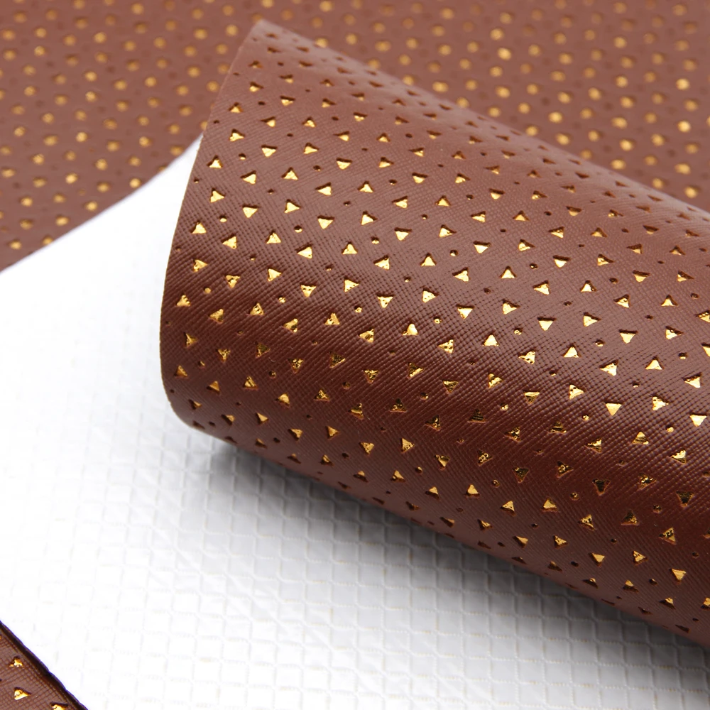 

david angie 20*34cm Hollow Faux Artificial Synthetic Leather Fabric, DIY Sewing Hairbow Handbags Shoes Materials,1Yc4571