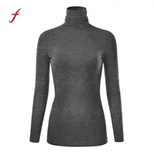 Feitong/Высококачественная Футболка женская зимняя теплая легкая водолазка с длинными рукавами, одноразовые нетканые медицинские маски, женская одежда, футболка