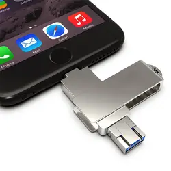 Модный Otg USB флеш-накопитель для iPhone/Android Phone металлическая ручка-накопитель для iPhone 6 6 P 6 S 7 7 P 7 S 8 8 P X XS XR Pendrive iOS 8,0