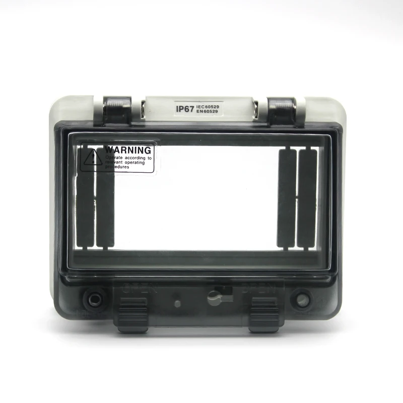 

Electrical waterproof monitor window for distribution box electric switch button window cover
