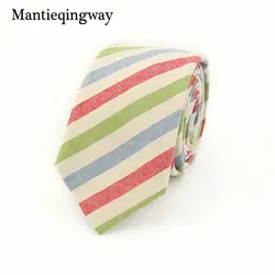 Mantieqingway мужской Бизнес Костюмы хлопок галстук галстуки Марка Интимные аксессуары модные галстуки плед Для мужчин галстук галстуки