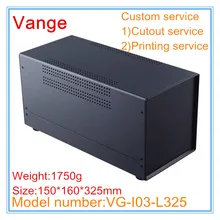 1 шт./партия промышленные коробки для проекта управления 150*160*325 мм железный ящик для инструментов с ABS пластиковыми панелями для профессионального устройства