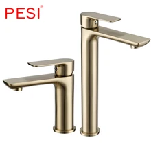 Wholesale Matte Black Brass Deck Mounted Basin Faucet Single Handle Bathroom Mixer Tap Hot Cold Sink Faucet Rotation Spout solid brass bathroom sink faucet single handle waterfall spout basin mixer tap hot and cold water faucet deck mounted
