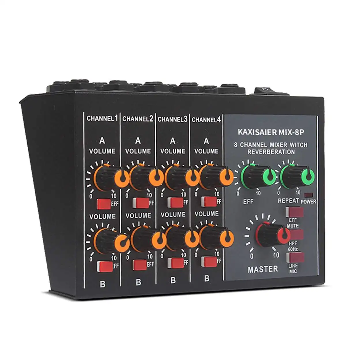 100~ 220V Профессиональный Портативный мини-миксер 8-канальный сетевой видеорегистратор Live Studio аудио КТВ караоке микшер 48В микшерный пульт для Семья KTV
