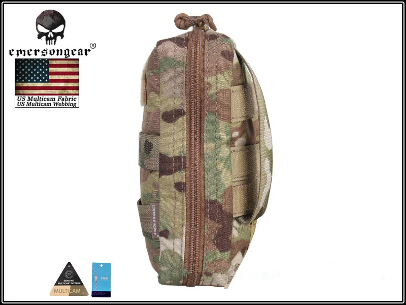 Emersongear страйкбол армейский 18*12,5*7 см Универсальный Чехол Molle военный нейлон боевое оборудование EM9287 Мультикам Койот коричневый черный AOR1