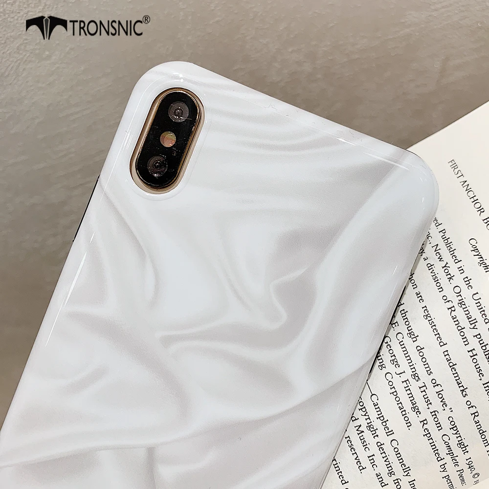 Чехол для телефона TRONSNIC Marble Green iPhone X XS MAX XR матовый мягкий модный чехол 6s 6 7 8 Plus