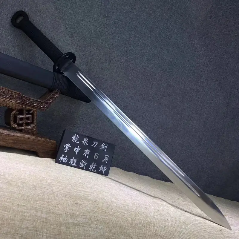 Handmade Sturdy Chinese Wushu Sword Sharp HRC60 Manganese Steel Kung Fu Jian Full Tang