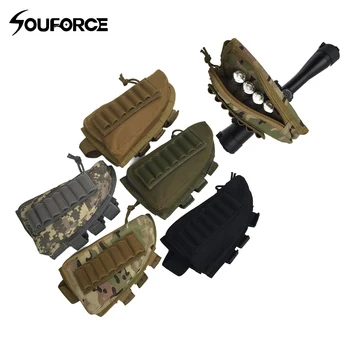 

Rifle Shotgun Buttstock Cheek Rest Rifle Stock Can Load 12pcs Bullet Ammo Shell Gun Accessories for Tactical Hunting
