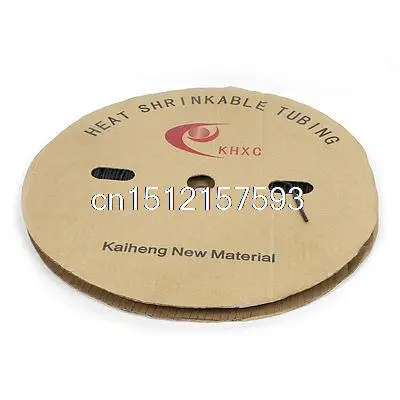 

200m 656ft 2:1 2mm Dia Black Wire-Insulating Heat Shrink Tube Shrinkable Pipe