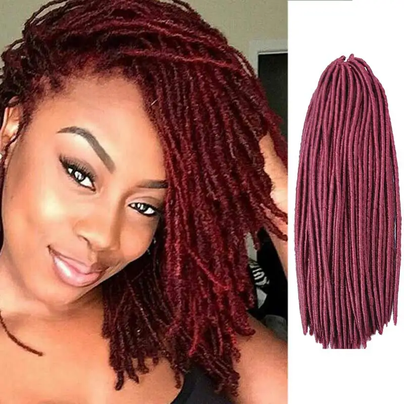 18&quot;2X Havana Mambo Mega Hair Twist Synthetic Dread Crochet Braids Fiber