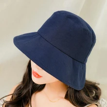 BINGYUANHAOXUAN солнцезащитный крем для мужчин и женщин шляпа-ведерко кепки весна лето осень сплошной Цвет Рыбак высокое качество хлопок Простые головные уборы