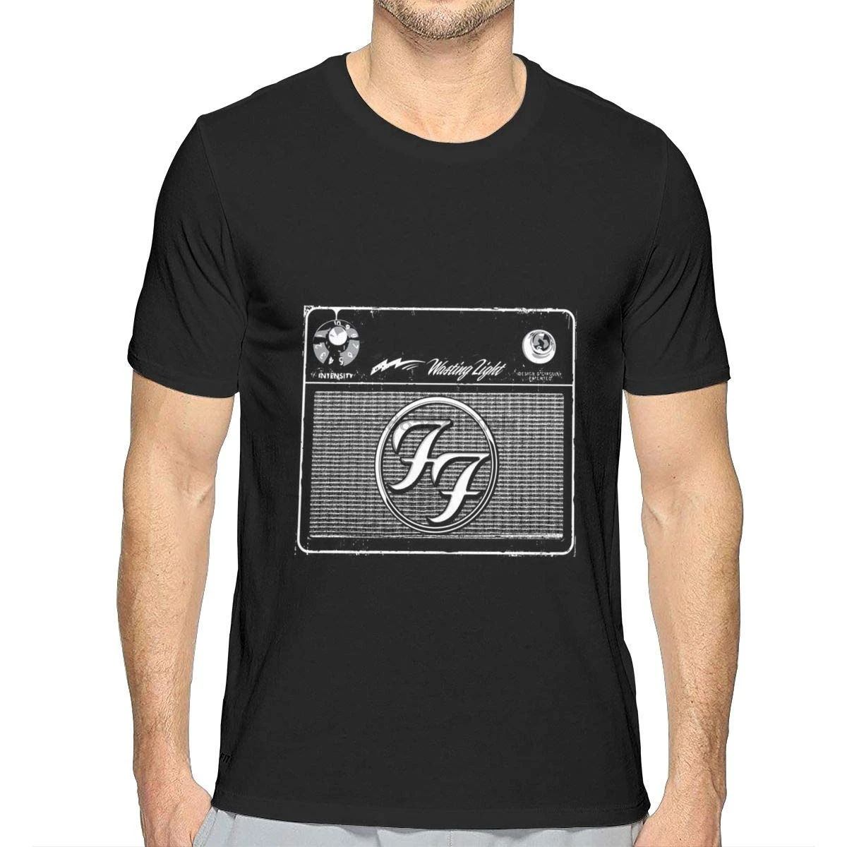

Rock Band Dave Grohl Shirt Casual Mens' T-Shirt Short Sleeve Crew Neck Duplex 3D Printing Tshirt