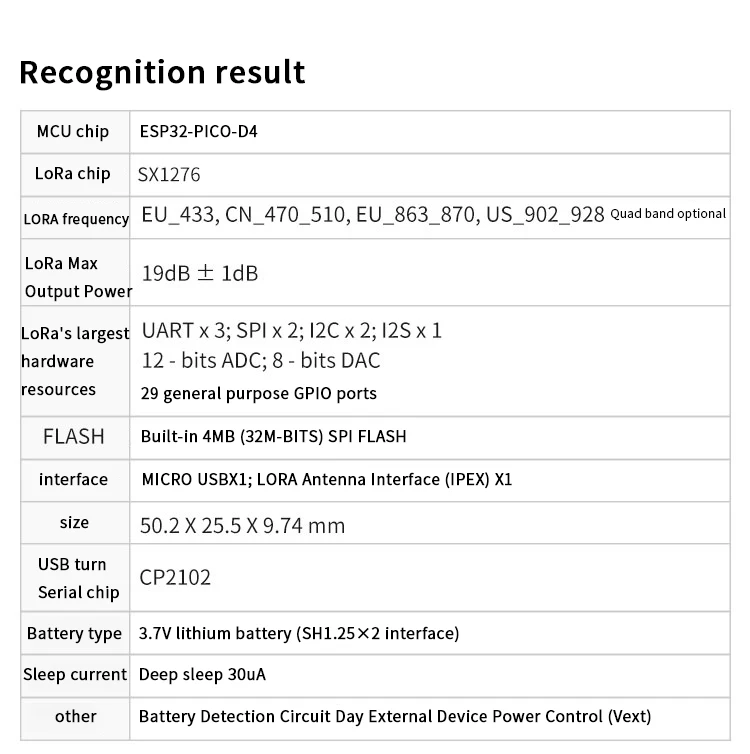 ESP32 Беспроводная палка lite SX1276 протокол LoRaWAN wifi BLE для Arduino