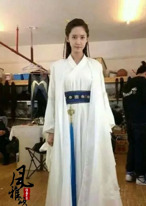 Стандарт Hanfu хорошее качество стиль сделано из хлопка Лен шифон китайская женщина боец классический фильм костюм наряд феи