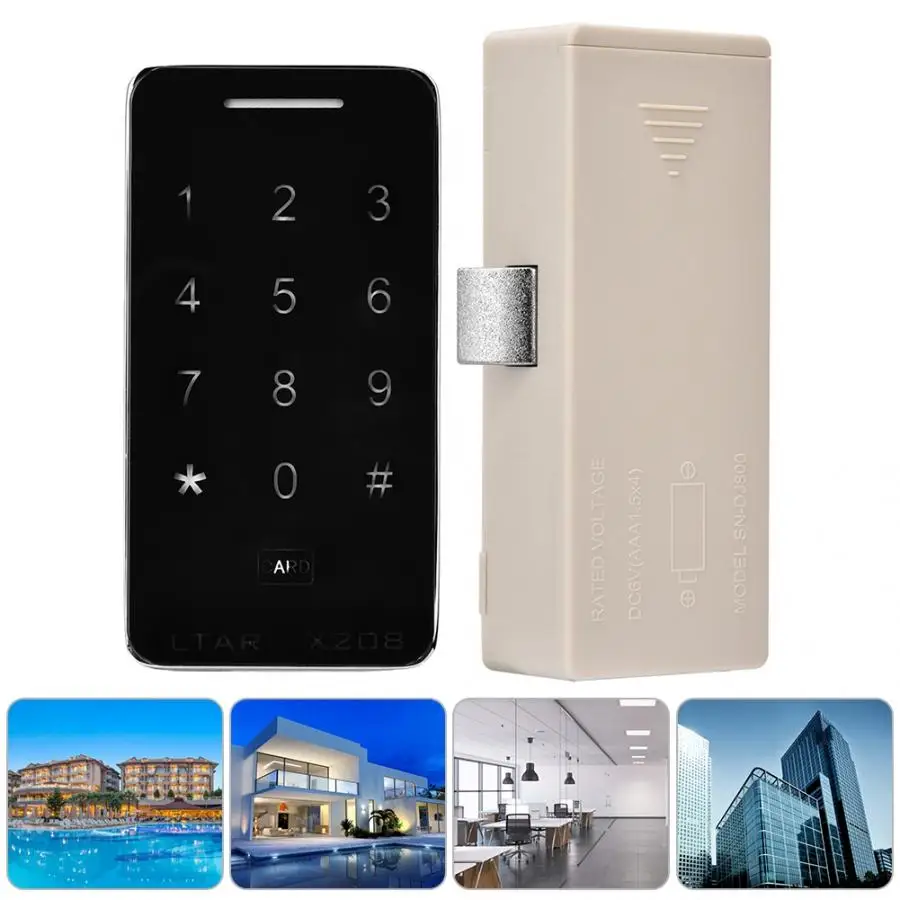 

Electric Smart Digital Cabinet Lock Anti-theft Touch Keypad Password Card Locker Lock hotel door lock room