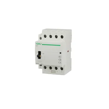

4P 63A 4NO 4NC 2NO+2NC 24V/110V/230V 50/60HZ Manual Switch Din Rail Household AC Contactor
