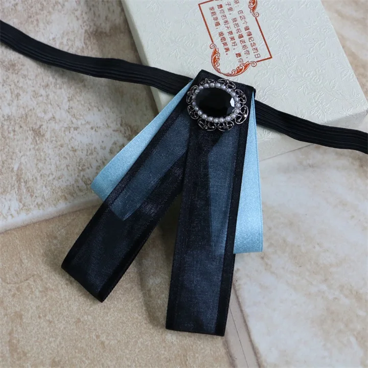 5 Британский лента воротник Bowties для мужские и женские воротник рубашки галстуки-бабочки для свадьбы Регулируемый Bowknots Лук шеи галстук - Цвет: 5