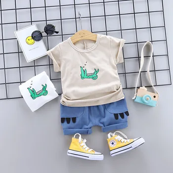 

2019 summer cheap children clothing ser shorts boy outfits cotton