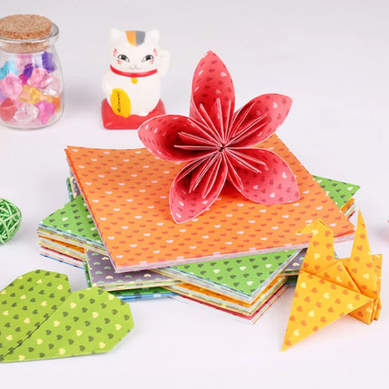 100pcs/lot Colorful scrapbooking paper set diy craft Origami Lucky Star