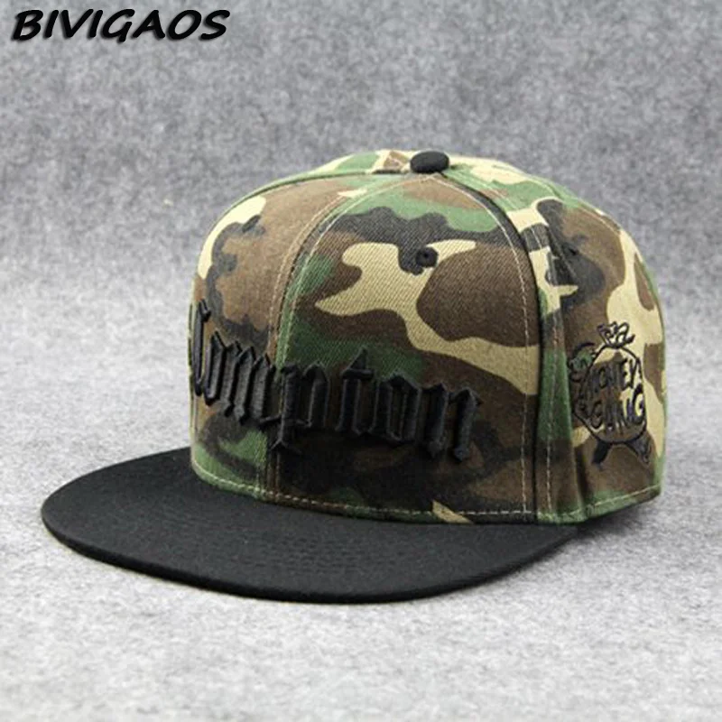 Новый 2016 Мужская Мода Cap Черный Комптон Письма Snapback Шляпы Вышивка Шляпа Хип-Хоп Бейсболка Хип-Хоп Шапки Для Мужчин Женщин Кости