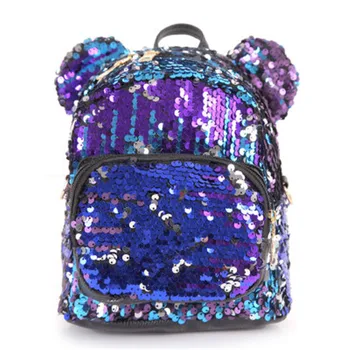 

2019 New Women Backpack Fashion Sequin Backpack For Children Girls Lovely Ladies Shoulder Bag Casual Travel School Bag