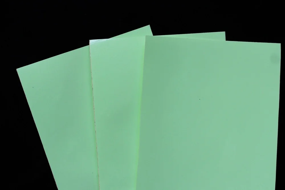 Tigofly 6 шт. 10X21 см клейкая пленка вспышка светится в темноте светящаяся искусственная рыбья кожа DIY джиг наклейка жесткие приманки наклейки - Цвет: Luminous Green