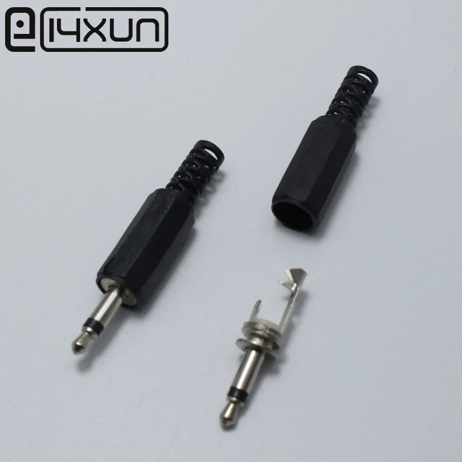 

20pcs 3.5mm Male Mono Audio Jack Plug 3.5 mm HeadPhone Connector with Black Plastic Housing