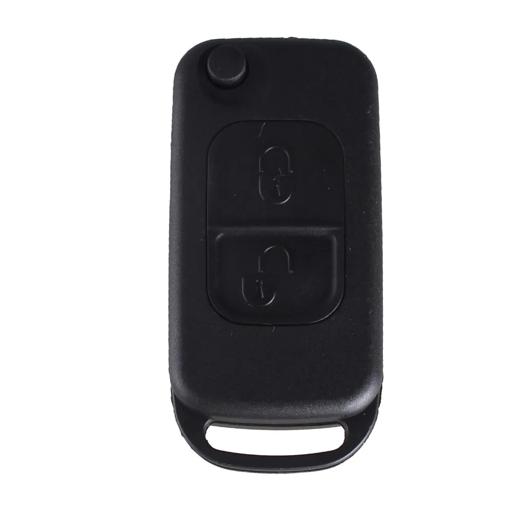 KEYYOU 10 шт. Флип складной корпус автомобиля дистанционного брелок 2 кнопки для Mercedes Benz E113 A, C, E, S, W168 W202 W203