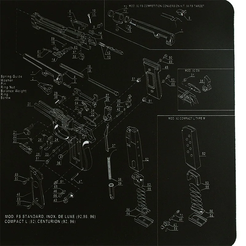 Beretta 92 Cleaning Bench Mat Hunting Accessory RL37-0088 (4)