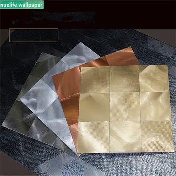 

metal high temperature kitchen stove wallpaper waterproof oil self-adhesive mosaic tile background moisture 3D wall sticker