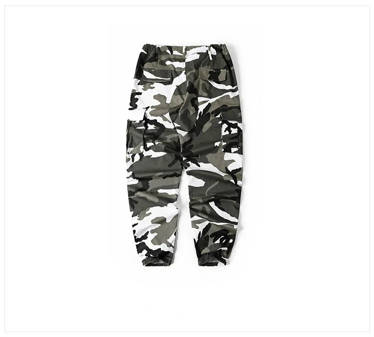 Orange Camouflage Pants Men and Women Sweatpants Purple Pink Gray Camo Pants Trousers Cargo Pant Streetwear Hip Hop Harem Jogger