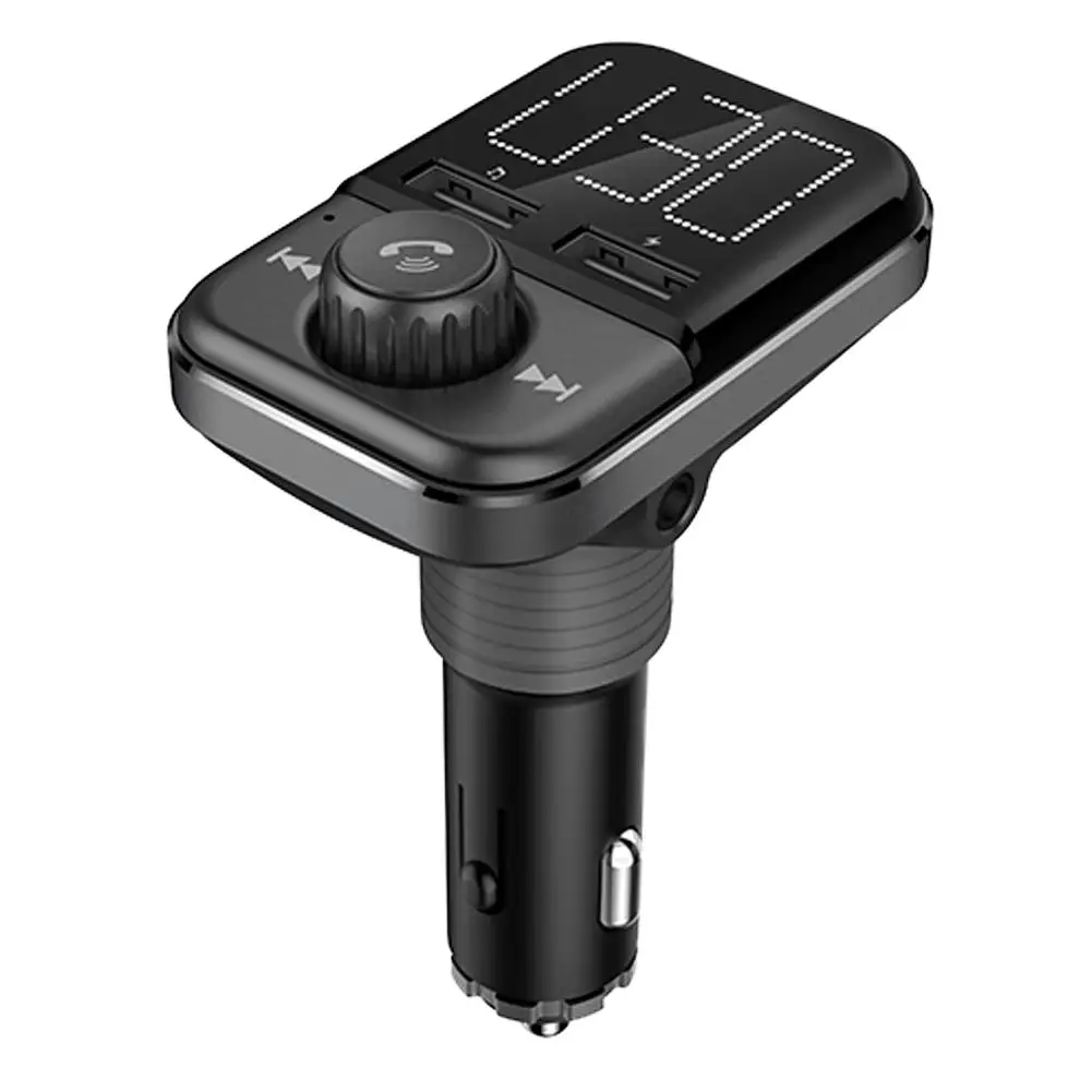 

New Arrival Car Bluetooth Transmitter Large Screen Car Voltage Detection Multi-Functional Charging Player Dropship 7.30