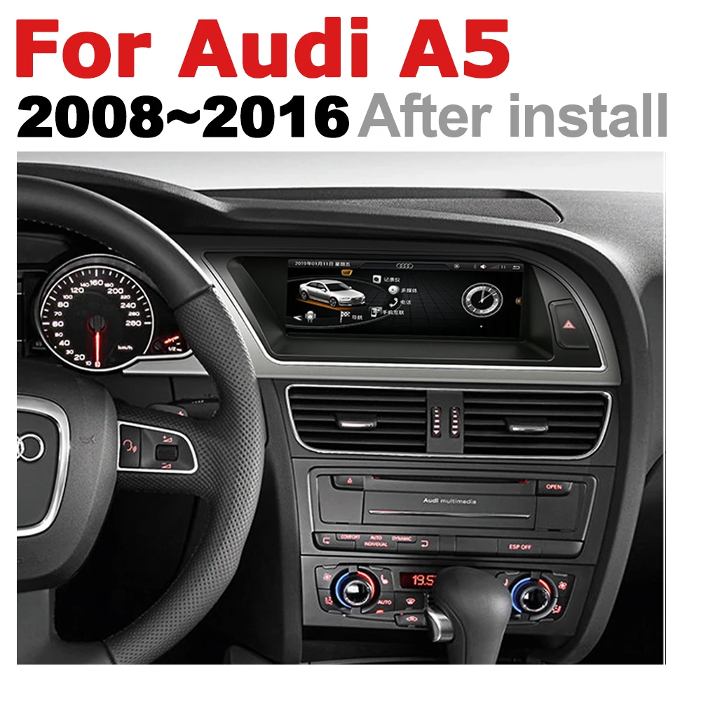 Clearance Car Radio 2 din GPS Android Navigation For Audi A5 8T 8F 2008~2016 MMI AUX Stereo multimedia touch screen original style 1