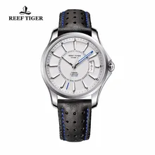 Риф Тигр/RT новые дизайнерские спортивные часы с большой датой и Супер Светящиеся мужские часы стальные автоматические часы RGA166