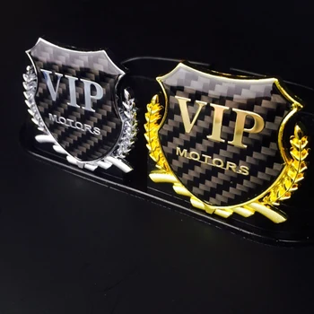 

3D Metal Car Stickers VIP Emblem Badge Decals Car Styling For bmw e46 ford focus 2 volkswagen peugeot 206 audi a3 mini cooper
