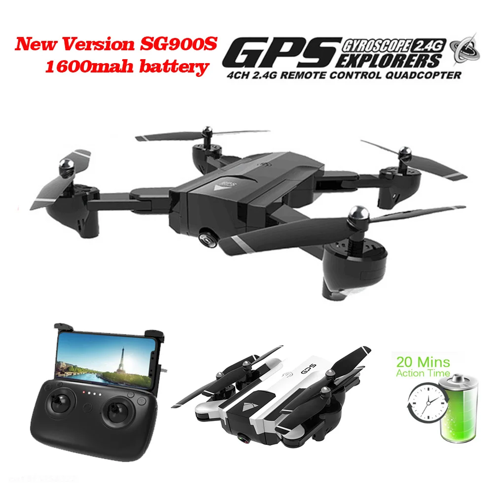 

Professional GPS Drones With WIFI FPV 1080P 720P HD Camera SG900S 20minis Flying Follow Me Hold Foldable RC Drone Helicopter