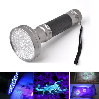 

20pcs/lot Super 100 LED UV Flashlight 395nm LED UV Flashlight Torch Light Ultraviolet Lamp